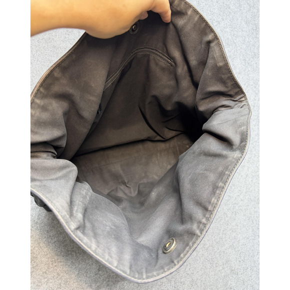 Gucci Tote Bag Womens Large Black GG Leather Monogram Italy Shoulder Handbag - Picture 12 of 16